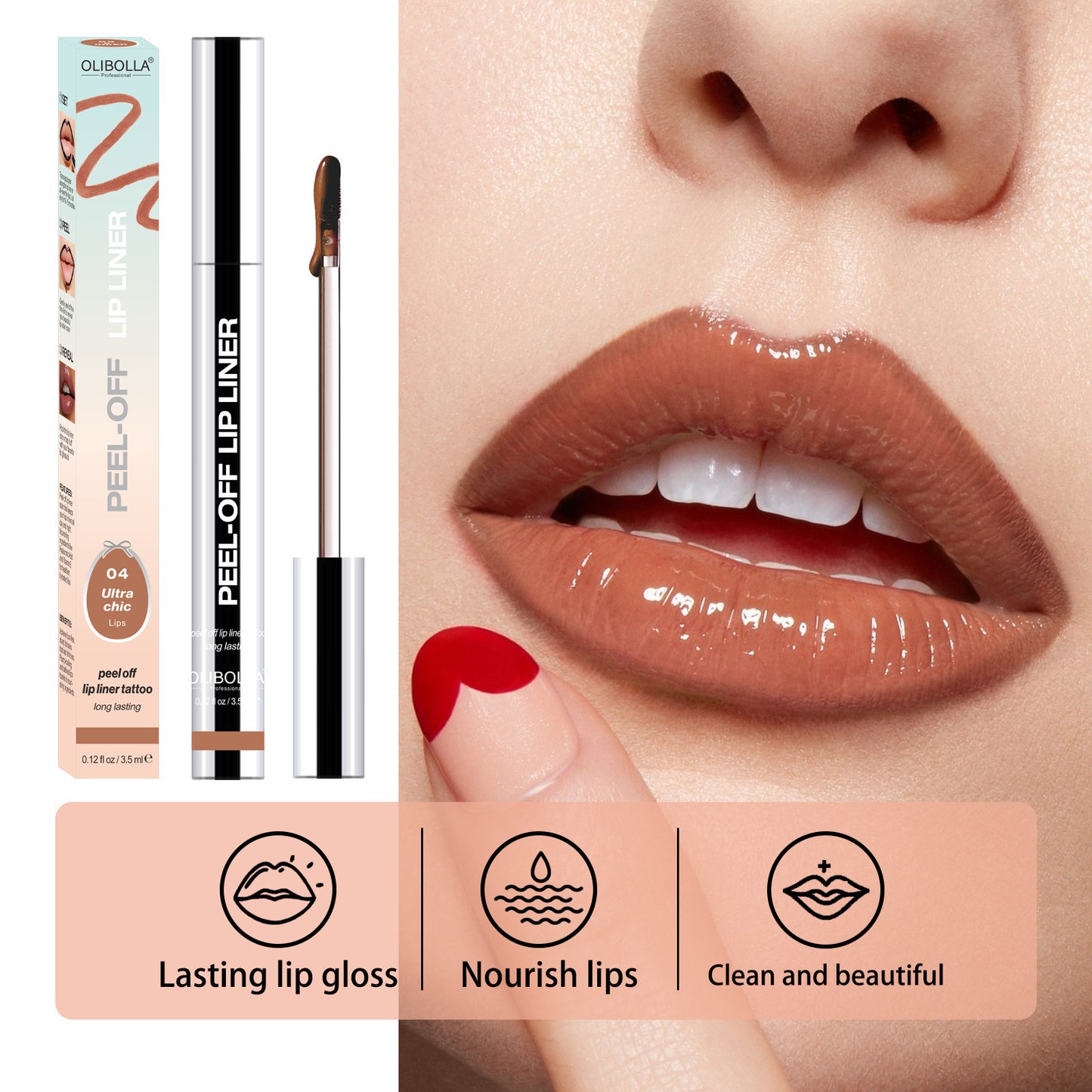 Peel-Off Lip Liner Stain
